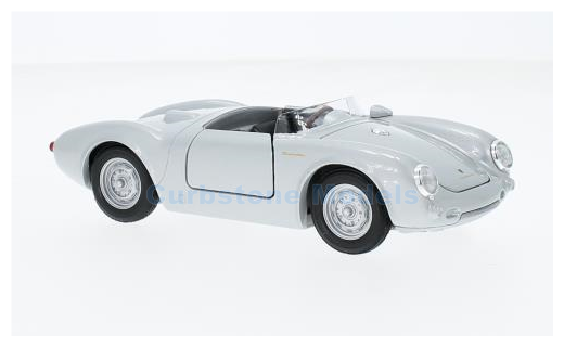 Modelauto 1:24 | Welly 24113SILVER | Porsche 550 Spyder Grey