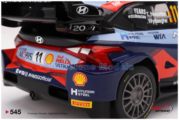 1:18 | Top Speed TS0545 | Shell Mobis Hyundai i20 RALLY1 WRC 2023 #11 - T.Neuville - M.Wydaeghe