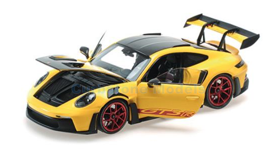 Modelauto 1:18 | Minichamps 110062025 | Porsche 911 992 GT3RS Geel 2024