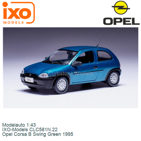 Modelauto 1:43 | IXO-Models CLC581N.22 | Opel Corsa B Swing Green 1995