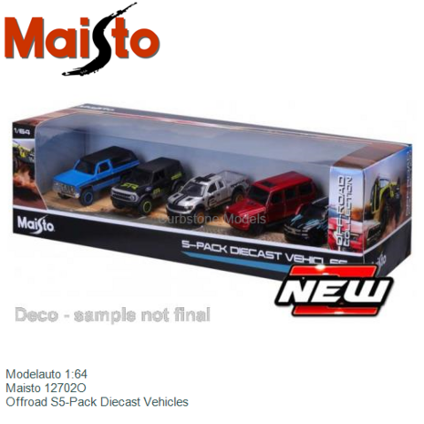 Modelauto 1:64 | Maisto 12702O | Offroad S5-Pack Diecast Vehicles