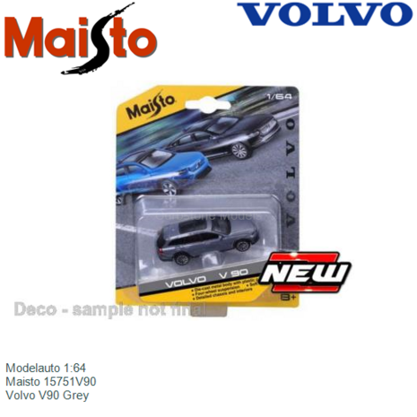 Modelauto 1:64 | Maisto 15751V90 | Volvo V90 Grey