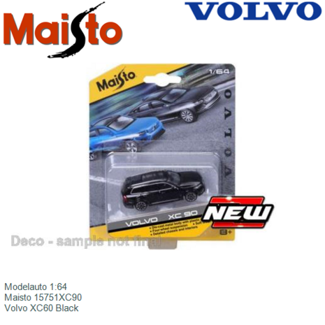 Modelauto 1:64 | Maisto 15751XC90 | Volvo XC60 Black