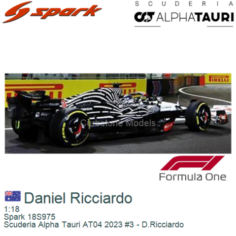 1:18 | Spark 18S975 | Scuderia Alpha Tauri AT04 2023 #3 - D.Ricciardo