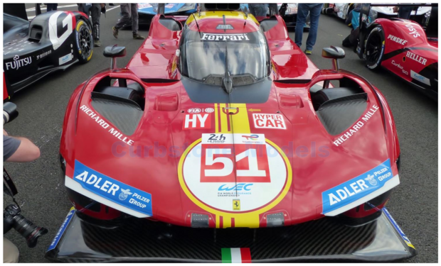 Modelauto 1:18 | Looksmart LS18LM049 | Scudera Ferrari AF Corse 499P 2024 #51 - J.Calado - A.Pier Guidi - A.Giovinazzi