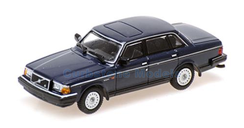 Modelauto 1:87 | Minichamps 870171404 | Volvo 240 GL Donker Blauw 1986