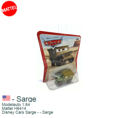 Modelauto 1:64 | Mattel H6414 | Disney Cars Sarge - -.Sarge