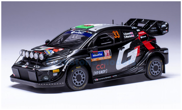 Modelauto 1:43 | IXO-Models RAM925.22 | Toyota Gazoo Racing WRT Yaris GR Rally1 Hybrid 2024 #33 - E.Evans - S.Martin