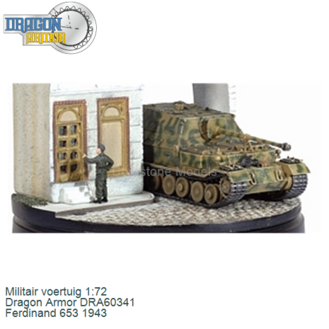 Militair voertuig 1:72 | Dragon Armor DRA60341 | Ferdinand 653 1943