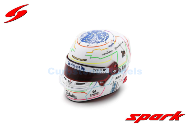 Helm 1:5 | Spark 5HF155 | Bell Helmet | Team Kick Sauber 2024 #24 - Z.GuanYu