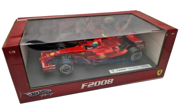 Modelauto 1:18 | Hotwheels M0549 | Scuderia Ferrari F2008 2008 #2 - F.Massa