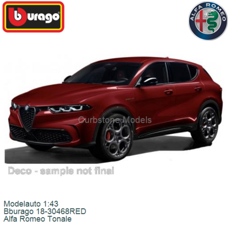 Modelauto 1:43 | Bburago 18-30468RED | Alfa Romeo Tonale