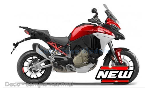 Motorfiets 1:18 | Bburago 18-51089 | Ducati Multistrada V4 Red