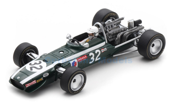 Modelauto 1:43 | Spark S6985 | Cooper T86B 1968 #32 - J.Servoz-Gavin