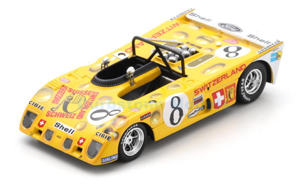 Modelauto 1:43 | Spark S9435 | Lola T280 | Ecurie Bonnier 1972 #8 - G.van Lennep - G.Larrousse - J.Bonnier