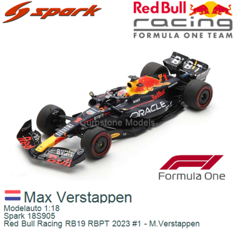 Modelauto 1:18 | Spark 18S905 | Red Bull Racing RB19 RBPT 2023 #1 - M.Verstappen