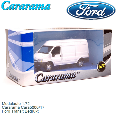 Modelauto 1:72 | Cararama Cara5000/17 | Ford Transit Bedrukt