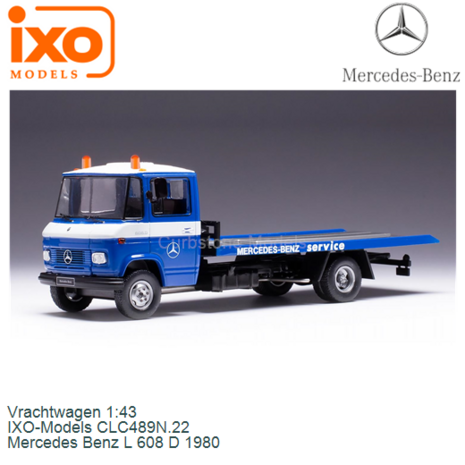 Vrachtwagen 1:43 | IXO-Models CLC489N.22 | Mercedes Benz L 608 D 1980