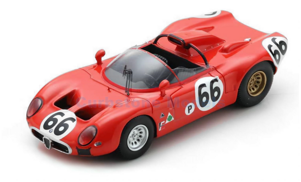 Modelauto 1:43 | Spark US315 | Alfa Romeo 33 1967 #66 - R.Bussinello - N.Galli