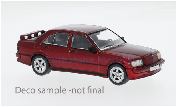 Modelauto 1:43 | IXO-Models CLC580N.22 | Mercedes Benz 190 E 2.3-16V Custom Red Metallic 1984