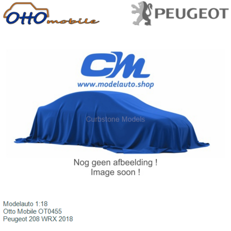 Modelauto 1:18 | Otto Mobile OT0455 | Peugeot 208 WRX 2018