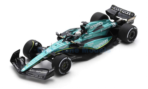 1:18 | Spark 18S957 | Aston Martin Aramco Cognizant Formula One Team AMR23 2023 #18 - L.Stroll