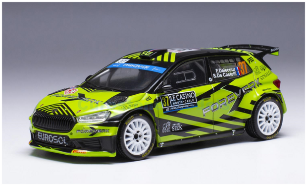 Modelauto 1:43 | IXO-Models RAM892.22 | Skoda Fabria Rally1 WRC 2023 #37 - F.Delecour - S.de Castelli