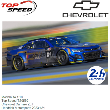 Modelauto 1:18 | Top Speed TS0560 | Chevrolet Camaro ZL1 | Hendrick Motorsports 2023 #24