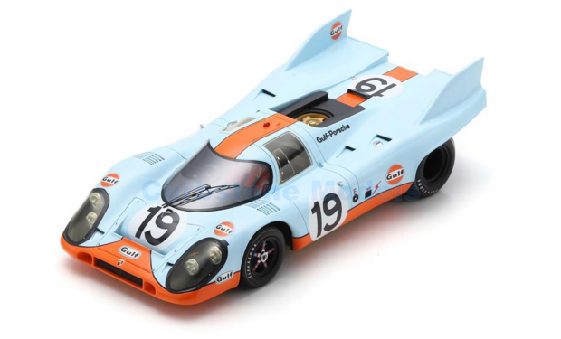 Modelauto 1:18 | Spark 18S420 | Gulf Porsche 917 K 1971 #19 - H.Muller - R.Attwood