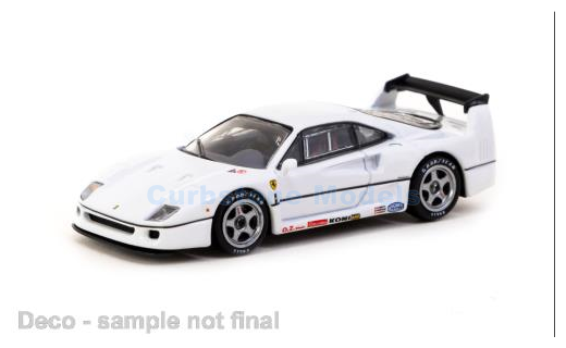 Modelauto 1:64 | Tarmac Works R-076-WH | Ferrari F40 Lightweight White