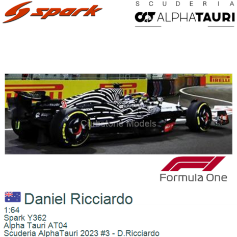 1:64 | Spark Y362 | Alpha Tauri AT04 | Scuderia AlphaTauri 2023 #3 - D.Ricciardo