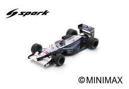 Modelauto 1:43 | Spark S7442 | Brabham BT60B Judd 1992 #7 - E.Van der Poele