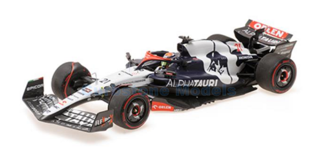 Modelauto 1:18 | Minichamps 117230121 | Scuderia Alpha Tauri AT04 Honda 2023 #21 - N.de Vries