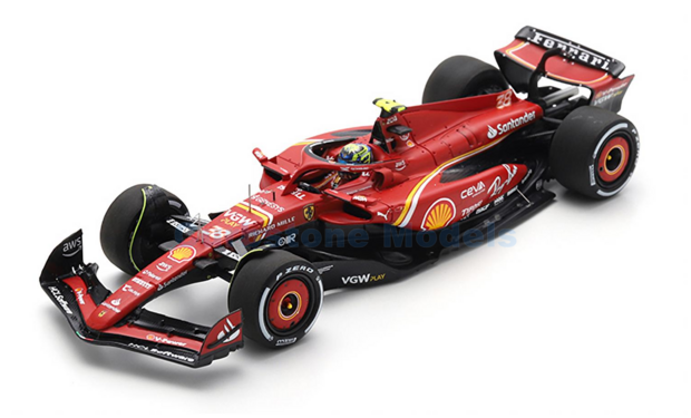 Modelauto 1:43 | Looksmart LSF1058 | Scuderia Ferrari SF-24 2024 #38 - O.Bearman 