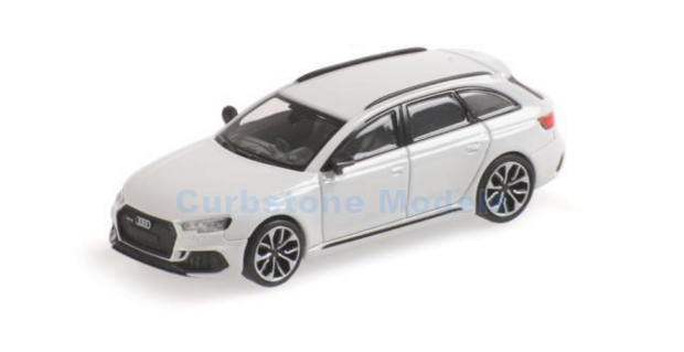 Modelauto 1:87 | Minichamps 870018214 | Audi RS4 Avant Wit metallic 2018