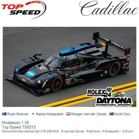 Modelauto 1:18 | Top Speed TS0213 | Konica Minolta Cadillac Dpi-V.R 2020 #10 - R.van der Zande - R.Briscoe - K.Kobayashi - S.Di