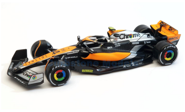 Modelauto 1:43 | Bburago 18-38087N | McLaren MCL60 2023 #4 - L.Norris