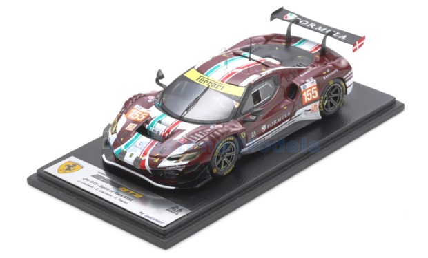 Modelauto 1:43 | Looksmart LSLM186 | Ferrari 296 GT3 | Spirit of Race 2024 #155 - J.Laursen - C.Laursen - J.Taylor