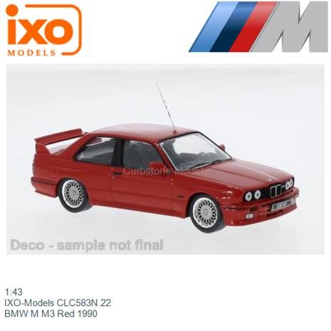 1:43 | IXO-Models CLC583N.22 | BMW M M3 Red 1990