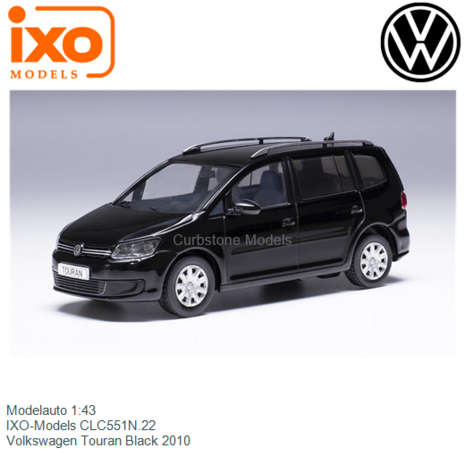 Modelauto 1:43 | IXO-Models CLC551N.22 | Volkswagen Touran Black 2010