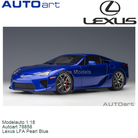 Modelauto 1:18 | Autoart 78858 | Lexus LFA Pearl Blue