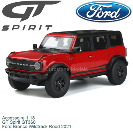 Accessoire 1:18 | GT Spirit GT360 | Ford Bronco Wildtrack Rood 2021