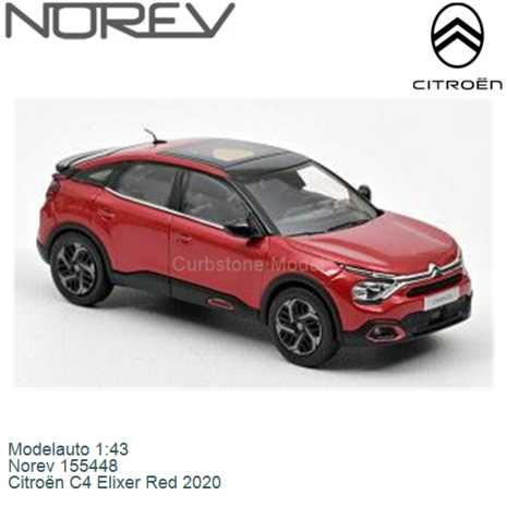 Modelauto 1:43 | Norev 155448 | Citroën C4 Elixer Red 2020