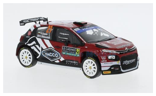 Modelauto 1:43 | IXO-Models RAM917SPLQ.22 | Citroen C3 Rally2 WRC 2024 #21 - N.Gryazin - K.Aleksandrov