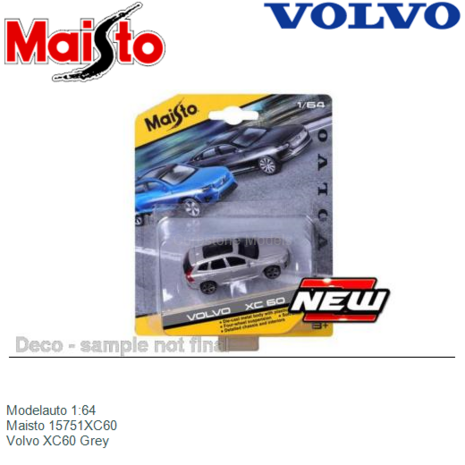 Modelauto 1:64 | Maisto 15751XC60 | Volvo XC60 Grey