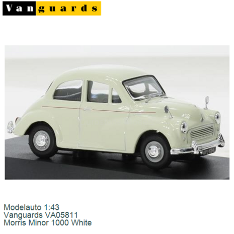 Modelauto 1:43 | Vanguards VA05811 | Morris Minor 1000 White