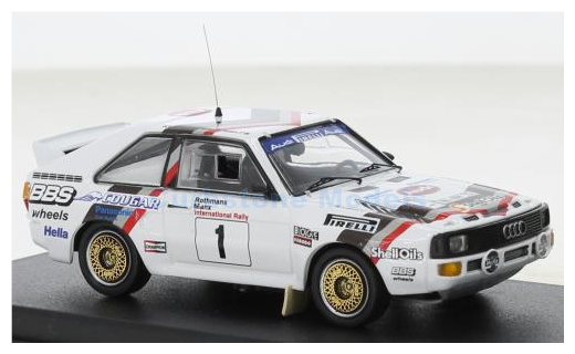 Modelauto 1:43 | Trofeu RR.UK91 | Audi Sport UK Quattro 1984 #1 - H.Mikkola - A.Hertz