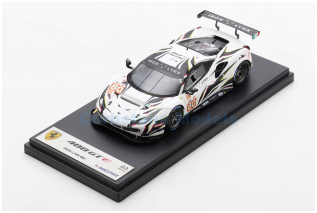 Modelauto 1:43 | Looksmart LSLM152 | Ferrari 488 GTE EVO LMGTE-AM | Iron Lynx 2022 #80 - M.Cressoni - G.Fisichella - R.Heistand