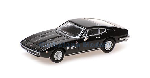 Modelauto 1:87 | Minichamps 870123022 | Maserati Ghibli Coupe Zwart 1969