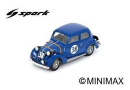 Modelauto 1:43 | Spark S9427 | Simca 8 1939 #38 - V.Camerano  - H.Louveau